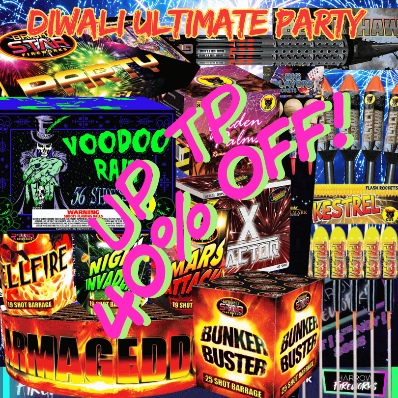 ULTIMATE DIWALI PARTY - Total home fireworks – Hallmark Fireworks | Diwali fireworks | Bonfire fireworks | New Years Eve Fireworks |