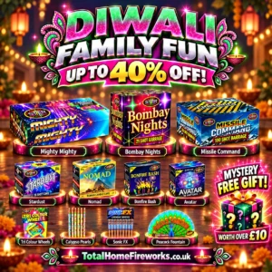 DIWALI FAMILY FUN - Total home fireworks – Hallmark Fireworks | Diwali fireworks | Bonfire fireworks | New Years Eve Fireworks |