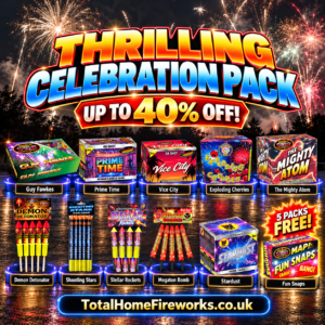 THRILLING CELEBRATION PACK - Total home fireworks – | Standard fireworks | Brightstar fireworks | Blackcat fireworks | Diwali fireworks | Bonfire fireworks | New Years Eve Fireworks |