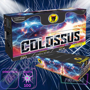 Colossus Compound Firework - 228 Shot by Black Cat Fireworks - Total Home Fireworks.