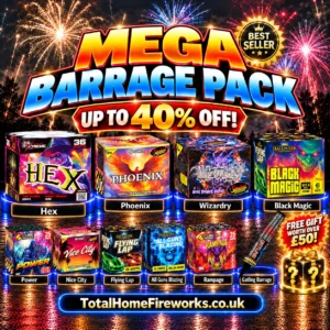 Mega barrage pack | Diwali , bonfire night | total home fireworks |