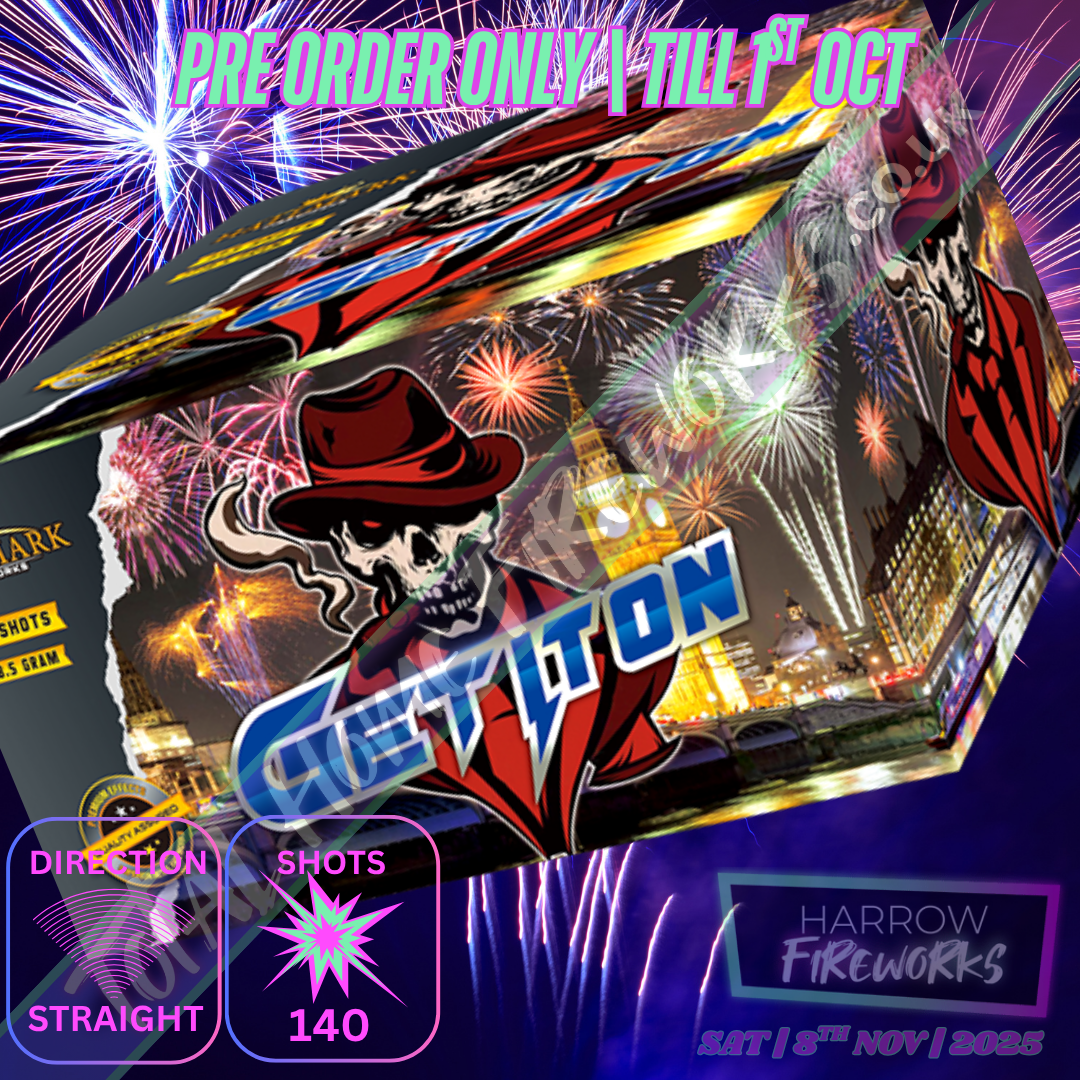 GET IN ON COMPOUND - – 133 shots – Total home fireworks – Halmark Fireworks