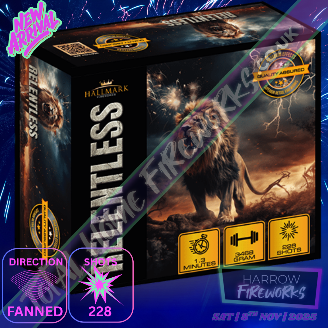 Relentless mega compound | mega compound | total home fireworks