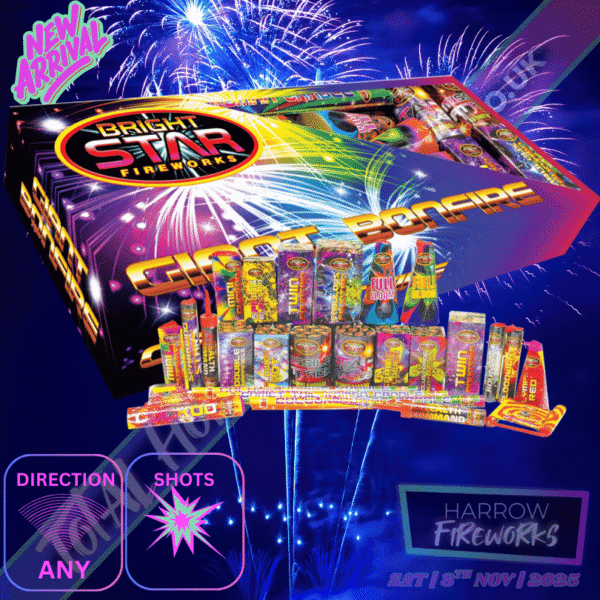 Giant Bonfire Selection Box 26pce Diwali fireworks | Bonfire Night ...