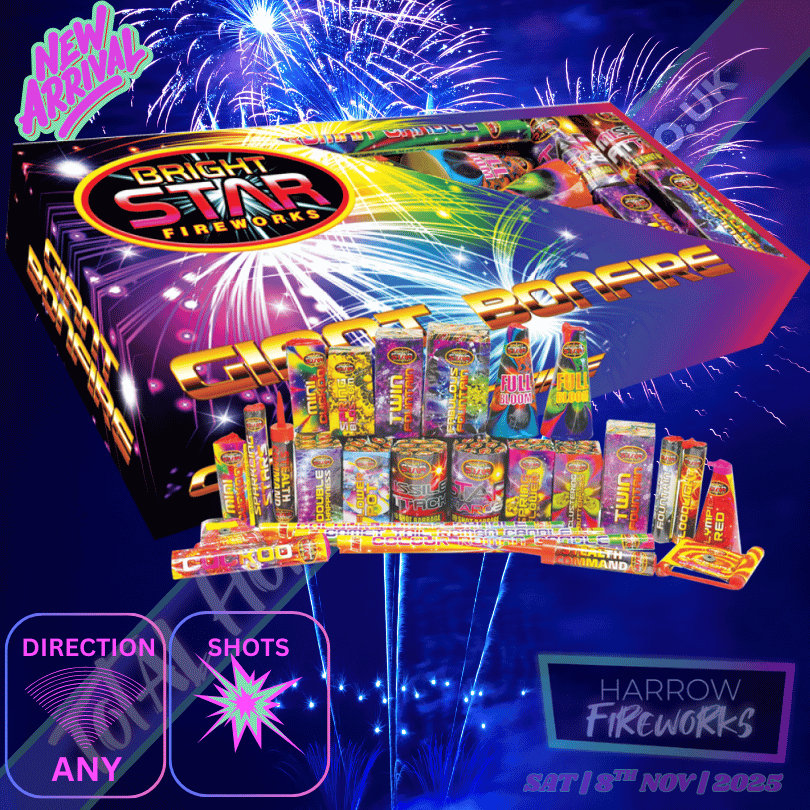 Giant Bonfire Selection Box 26pce | Brightstar Fireworks