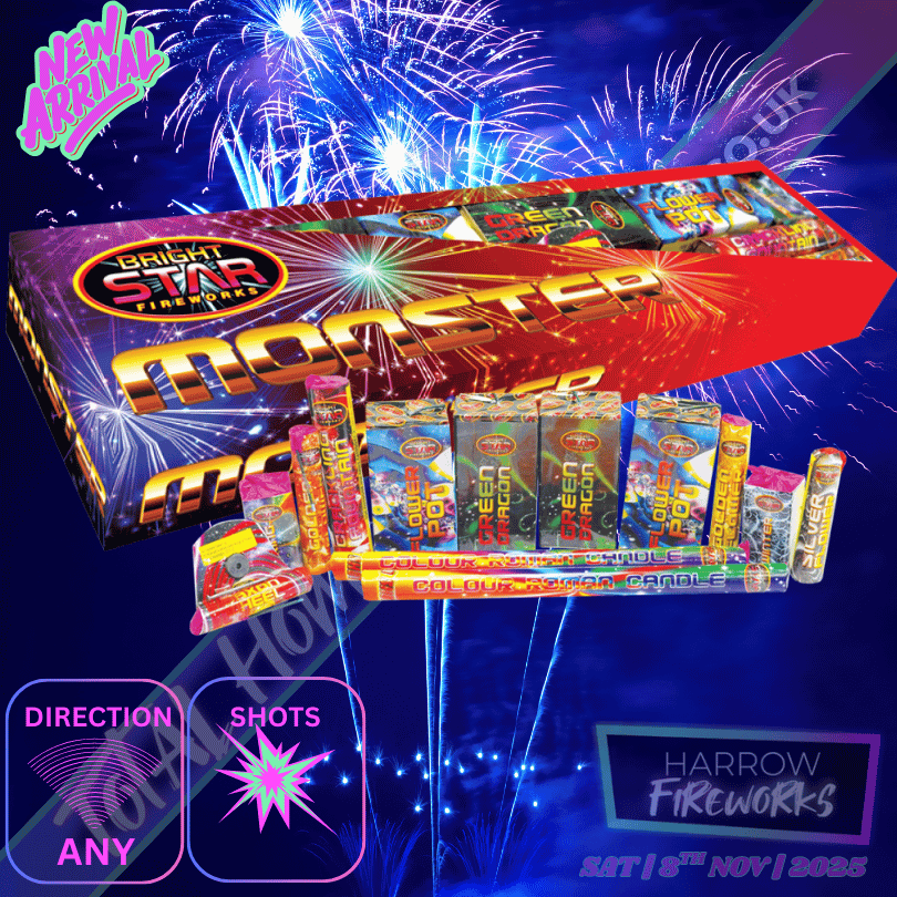 Monster Selection Box 13pce | Total Home Fireworks | Bightstar Fireworks |