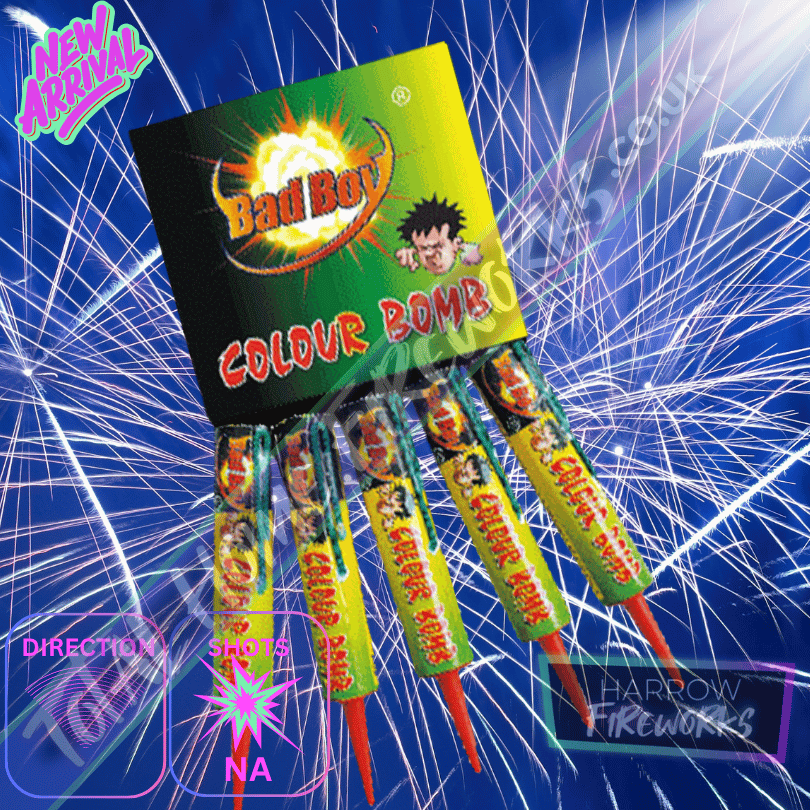 BAD BOY COLOUR BOMBE CANDLE PACK LARGE Diamond fireworks - | total home fireworks