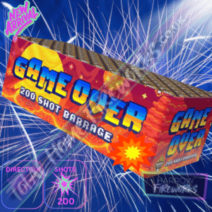 GAME OVER 200 SHOT COMPOUND MEGA FIREWORK | Diamond fireworks - | total home fireworks