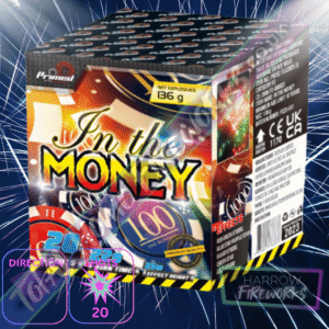 IN THE MONEY – 20 Shot Barrage – Total Home Fireworks – Primed Pyrotechnics