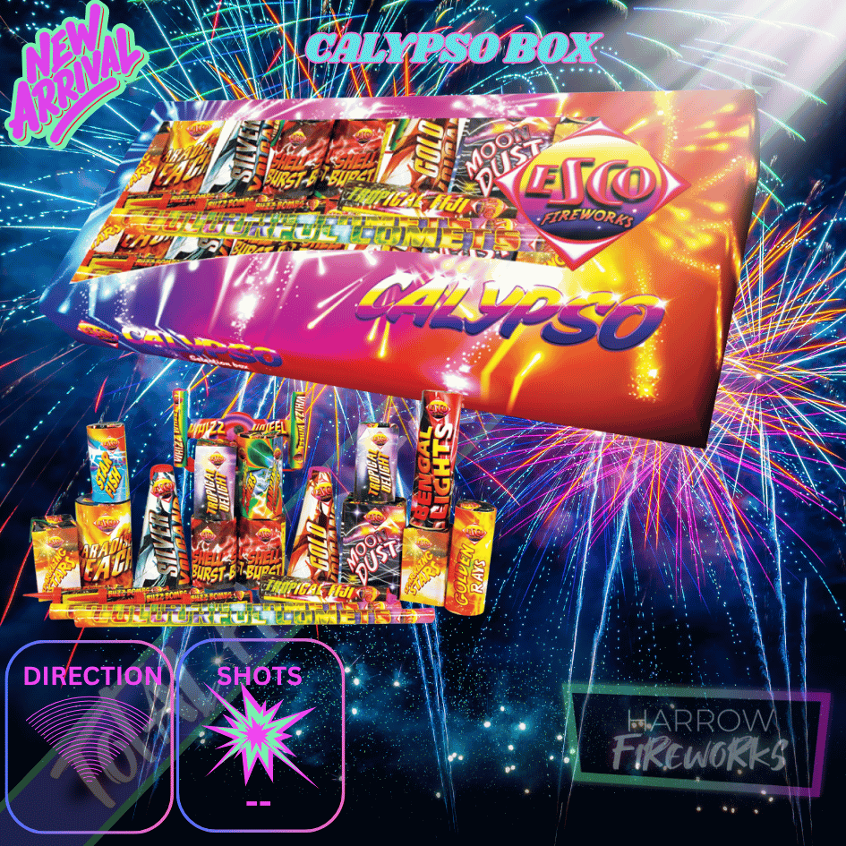CALYPSO SELECTION BOX – 29 Piece – Total Home Fireworks – ESCO