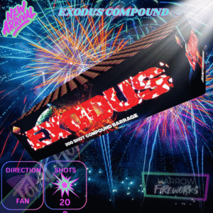 EXODUS – 200 Shot Compound Barrage – Total Home Fireworks – ESCO