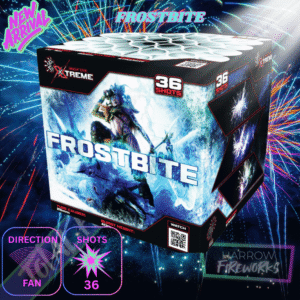 FROSTBITE – 36 Shot Barrage – Total Home Fireworks – Bright Star