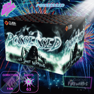 POSSESSED – 63 Shot Barrage – Total Home Fireworks – Cube Fireworks