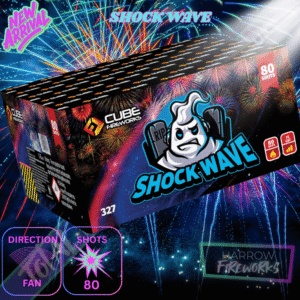 SHOCKWAVE – 80 Shot Barrage – Total Home Fireworks – Cube Fireworks