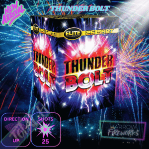 THUNDERBOLT – 25 Shot Barrage – Total Home Fireworks – Bright Star