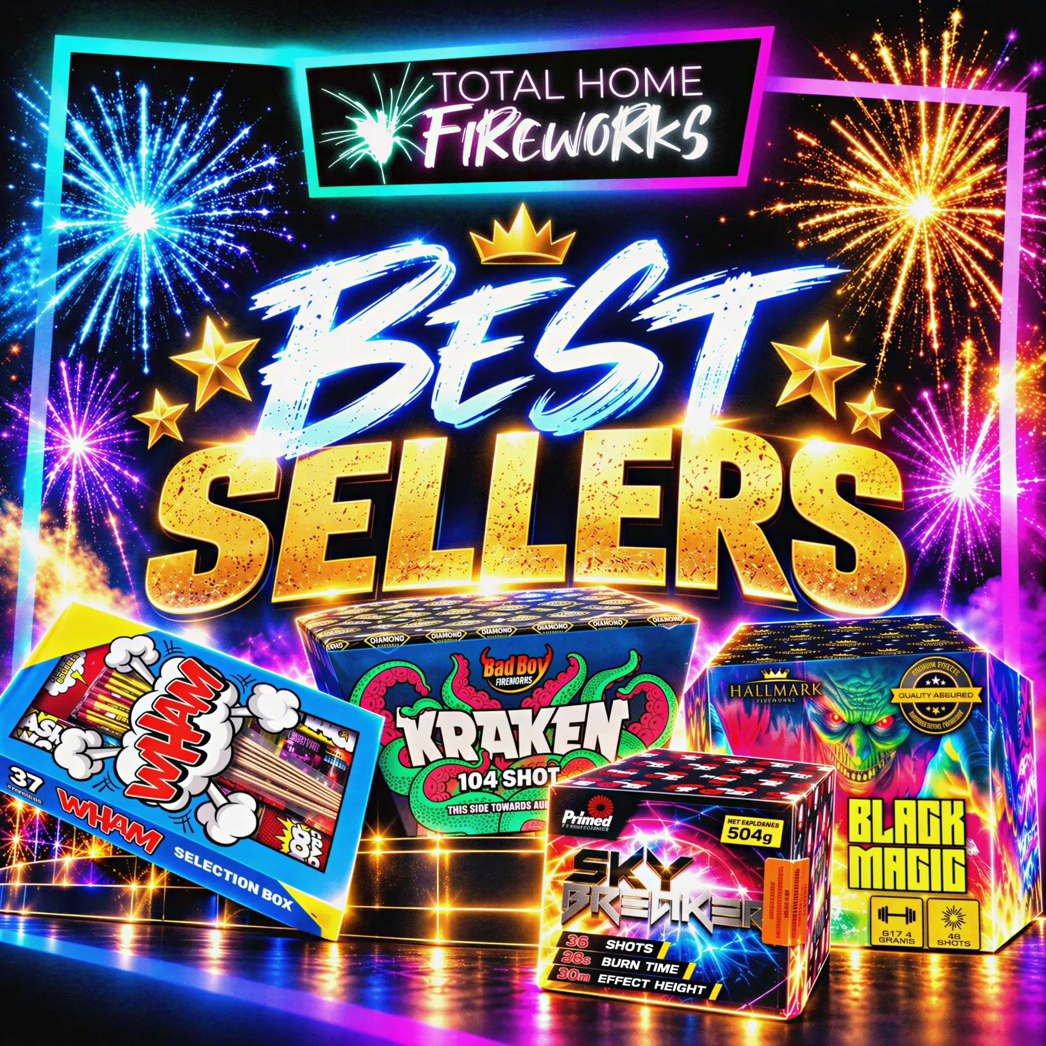 best selling fireworks -Total home fireworks – Hallmark Fireworks | Diwali fireworks | Bonfire fireworks | New Years Eve Fireworks | 
