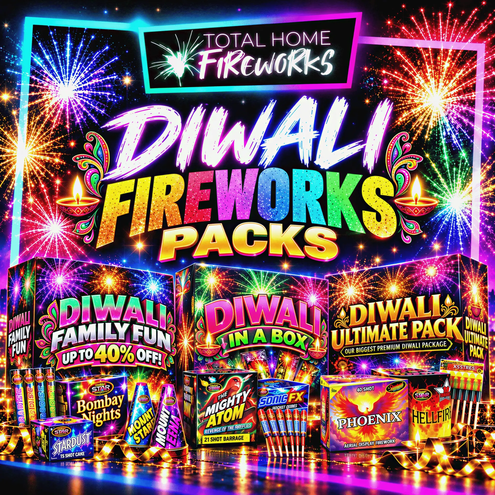 Diwali deals packs-Total home fireworks – Hallmark Fireworks | Diwali fireworks | Bonfire fireworks | New Years Eve Fireworks |
